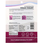 Cultures for Health, Vegan Yogurt, 4 Packets, .06 oz (1.6 g) - The Supplement Shop