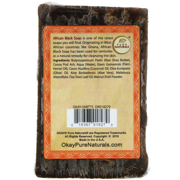 Okay Pure Naturals, African Black Soap, Tea Tree, 5.5 oz (156 g)