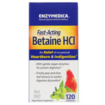 Enzymedica, Betaine HCL, 120 Capsules - The Supplement Shop