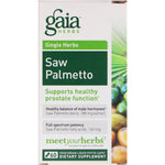 Gaia Herbs, Saw Palmetto, 60 Vegetarian Liquid Phyto-Caps - The Supplement Shop