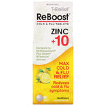 MediNatura, T-Relief, ReBoost, Cold & Flu Tablets, Zinc +10, 60 Tablets - The Supplement Shop