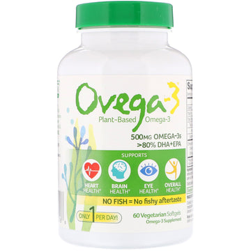 Ovega-3, Ovega-3, 500 mg, 60 Vegetarian Softgels