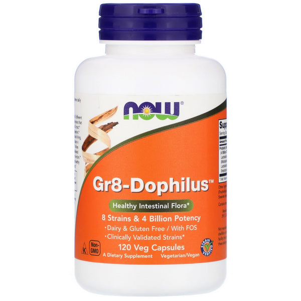 Now Foods, Gr8-Dophilus, 120 Veg Capsules - The Supplement Shop