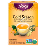 Yogi Tea, Organic, Cold Season, Caffeine Free, 16 Tea Bags, 1.12 oz (32 g) - The Supplement Shop