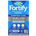 Nature's Way, Fortify, Men's Probiotic + Prebiotics, Everyday Care, 30 Billion, 30 Delayed-Release Veg. Capsules - The Supplement Shop
