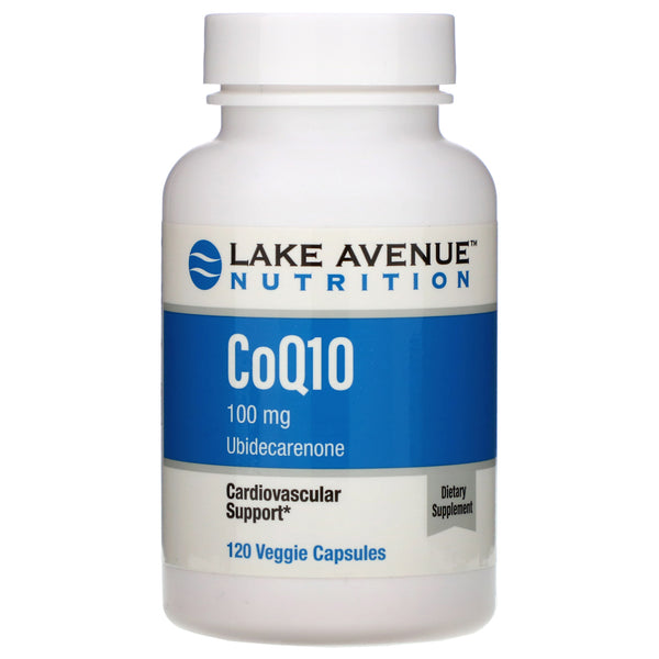 Lake Avenue Nutrition, CoQ10, USP Grade, 100 mg, 120 Veggie Capsules - The Supplement Shop