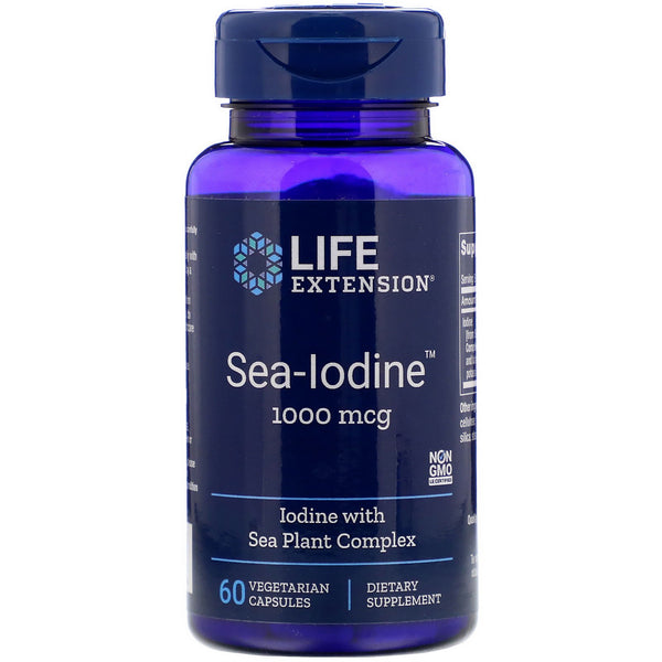 Life Extension, Sea-Iodine, 1,000 mcg, 60 Vegetarian Capsules - The Supplement Shop