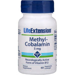 Life Extension, Methylcobalamin, 5 mg, 60 Vegetarian Lozenges - The Supplement Shop
