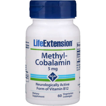 Life Extension, Methylcobalamin, 5 mg, 60 Vegetarian Lozenges