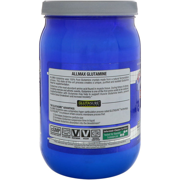 ALLMAX Nutrition, 100% Pure Micronized Glutamine, 2.20 lbs (1,000 g) - The Supplement Shop