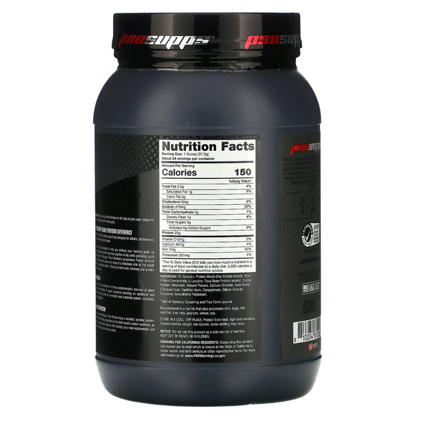 ProSupps, Plant Perform, Performance Plant Protein, Rich Chocolate, 2 lbs (907 g) - The Supplement Shop
