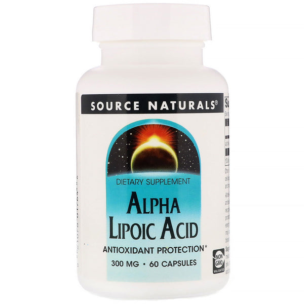 Source Naturals, Alpha Lipoic Acid, 300 mg, 60 Capsules - The Supplement Shop