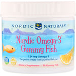 Nordic Naturals, Nordic Omega-3 Gummy Fish, Tangerine Treats, 124 mg, 30 Gummy Fish - The Supplement Shop