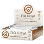 No Cow, Protein Bar, Chocolate Chip Cookie Dough, 12 Bars, 2.12 oz (60 g) Each - The Supplement Shop