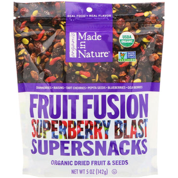 Made in Nature, Organic Fruit Fusion, Superberry Blast Supersnacks, 5 oz (142 g)