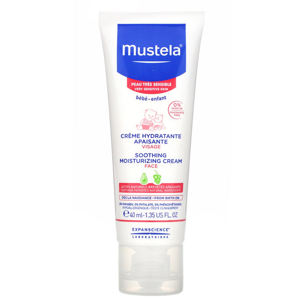 Mustela, Baby, Soothing Moisturizing Face Cream, 1.35 fl oz (40 ml) - The Supplement Shop