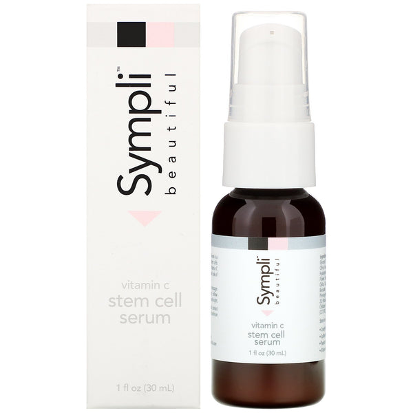 Sympli Beautiful, Vitamin C Stem Cell Serum, 1 fl oz (30 ml) - The Supplement Shop