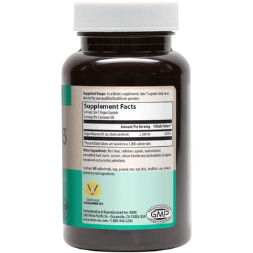 MRM, Vegan Vitamin D3, 2,500 IU, 60 Vegan Capsules