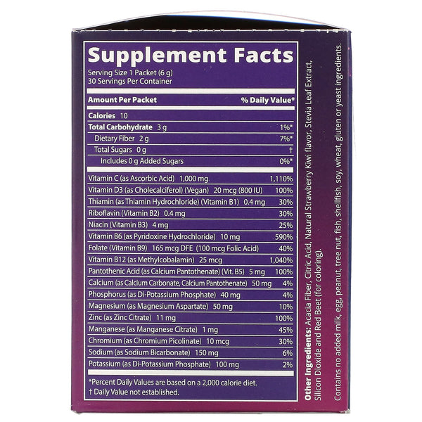 MRM, Sparkling Vitamin C, Strawberry Kiwi, 1,000 mg, 30 Packets, 0.21 oz (6 g) Each - The Supplement Shop
