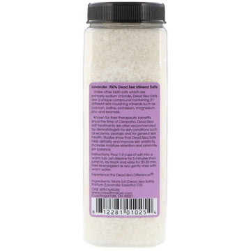 One with Nature, Dead Sea Spa, Mineral Salts, Relaxing, Lavender, 32 oz (907 g)