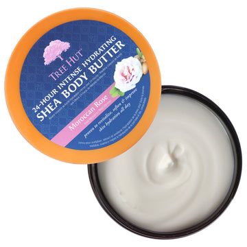 Tree Hut, 24 Hour Intense Hydrating Shea Body Butter, Moroccan Rose, 7 oz (198 g)