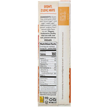 Nature's Path, Organic Instant Oatmeal, Brown Sugar Maple, 8 Packets, 11.3 oz (320 g)