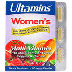 Ultamins, Women's Multi-Vitamin with CoQ10, Mushrooms, Enzymes, Veggies & Berries, 60 Veggie Capsules
