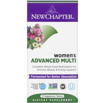 New Chapter, Women's Advanced Multi, 72 Vegetarian Tablets