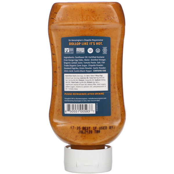 Sir Kensington's, Chipotle Mayonnaise, 12 fl oz (354 ml) - The Supplement Shop