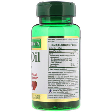 Nature's Bounty, Krill Oil, 500 mg, 30 Rapid Release Softgels