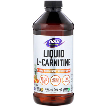 Now Foods, Sports, L-Carnitine Liquid, Tropical Punch, 1,000 mg, 16 fl oz (473 ml)