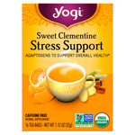 Yogi Tea, Stress Support, Sweet Clementine, Caffeine Free, 16 Tea Bags, 1.12 oz (32 g) - The Supplement Shop