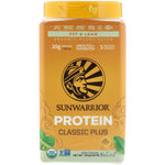 Sunwarrior, Classic Plus Protein, Organic Plant Based, Natural, 1.65 lb (750 g) - The Supplement Shop