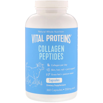 Vital Proteins, Collagen Peptides, 550 mg, 360 Capsules