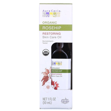 Aura Cacia, Skin Care Oil, Organic Rosehip, 1 fl oz (30 ml)