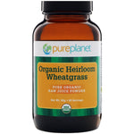 Pure Planet, Organic Heirloom Wheatgrass, 90 g - The Supplement Shop