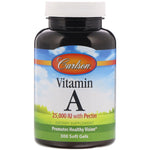 Carlson Labs, Vitamin A, 25,000 IU, 300 Softgels - The Supplement Shop