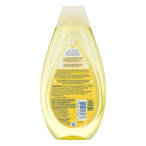 Johnson & Johnson, Head-To-Toe, Wash & Shampoo, 16.9 fl oz (500 ml) - The Supplement Shop