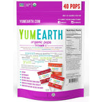 YumEarth, Organic Pops, Vitamin C, Assorted Flavors, 40 Pops, 8.5 oz (241 g) - The Supplement Shop
