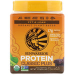 Sunwarrior, Classic Plus Protein, Organic Plant Based, Chocolate, 13.2 oz (375 g) - The Supplement Shop