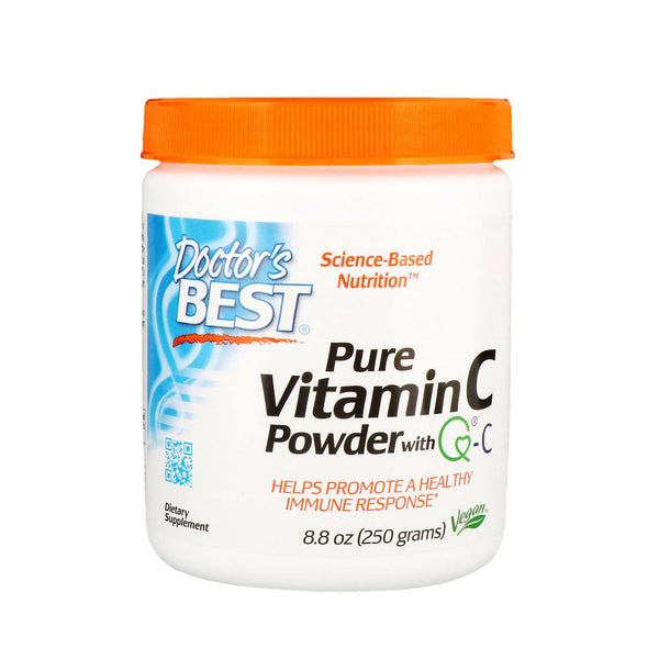 Doctor's Best, Pure Vitamin C Powder with Q-C, 8.8 oz (250 g) - The Supplement Shop