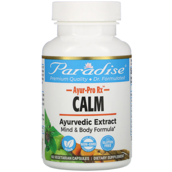 Paradise Herbs, AYUR Pro Rx, Calm, 60 Vegetarian Capsules - The Supplement Shop