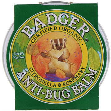 Badger Company, Anti-Bug Balm, Citronella & Rosemary, 2 oz (56 g)