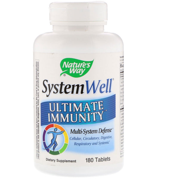 Nature's Way, System Well, Ultimate Immunity, 180 Tablets - The Supplement Shop
