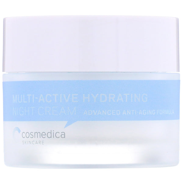 Cosmedica Skincare, Multi-Active Hydrating Night Cream, Advanced Anti-Aging Formula, 1.76 oz (50 g) - The Supplement Shop