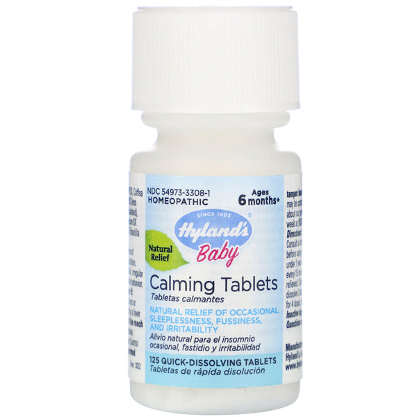 Hyland's, Baby, Calming Tablets, Ages 6 Months+, 125 Quick-Dissolving Tablets - The Supplement Shop
