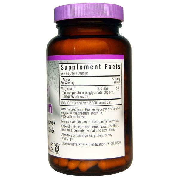 Bluebonnet Nutrition, Buffered Chelated Magnesium, 120 Vegetable Capsules - The Supplement Shop