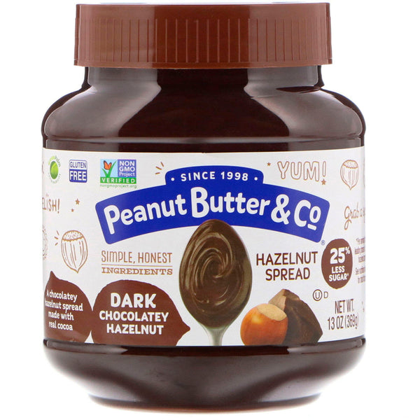 Peanut Butter & Co., Hazelnut Spread, Dark Chocolatey Hazelnut, 13 oz (369 g) - The Supplement Shop