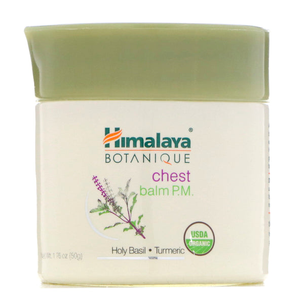 Himalaya, Botanique, Chest Balm P.M., 1.76 oz (50 g) - The Supplement Shop