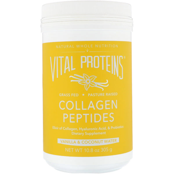 Vital Proteins, Collagen Peptides, Vanilla & Coconut Water, 10.8 oz (305 g) - The Supplement Shop